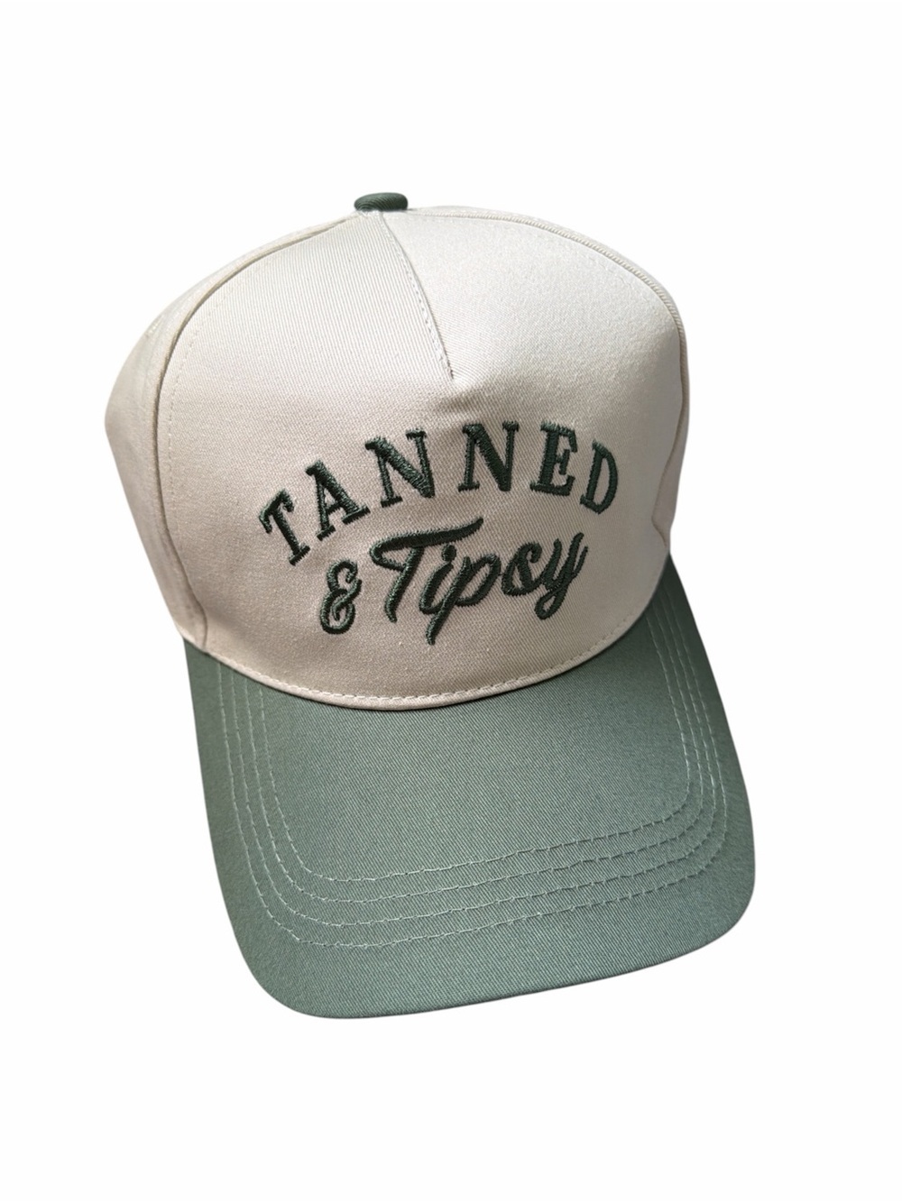 Tanned & Tipsy Embroidered Trucker Hat Adjustable Cap